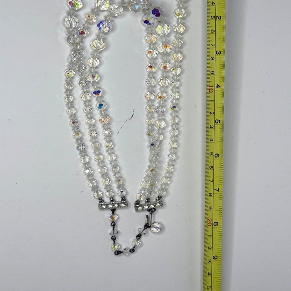 Crystal 3 Strand Necklace - Picture 8 of 10